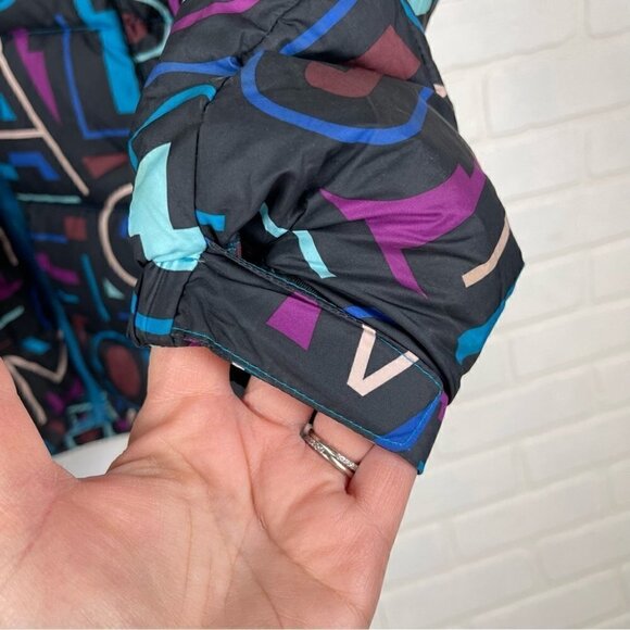 Columbia Girl's Ski Jacket puffer parka multi color omni heat coat black size l - Picture 7 of 13